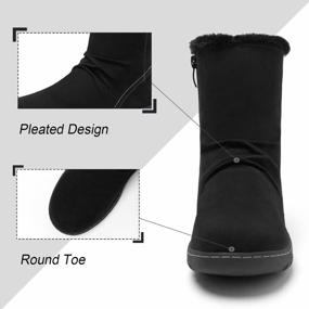 img 2 attached to Cozy & Chic: Women'S Winter Snow Boots With Faux Fur Lining And Short Ankle Fit For Outdoor Adventures