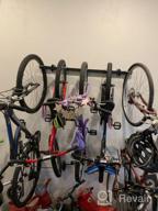 img 1 attached to StoreYourBoard Bike Storage Rack, Holds 5 Bicycles, Home And Garage Organizer, Adjustable Wall Hanger Mount review by Jaime Benenati