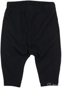 img 3 attached to 👖 Organic Cotton Cuff-Less Harem Pants Multi-Pack for True-to-Nature Babies