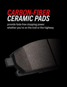 img 2 attached to Power Stop K3097-36 Front Z36 Truck & Tow Brake Kit: Carbon Fiber Ceramic Brake Pads and Drilled/Slotted Brake Rotors - Reliable Performance up a Notch