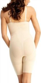 img 3 attached to SlimMe Underwire Bodysuit Shaper With Thigh Control For Women