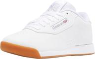 reebok womens princess walking white women's shoes ~ athletic logo