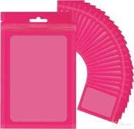 🛍️ 100-piece veemos resealable mylar ziplock bags - wholesale food storage & edible packaging - small pouches for parties and samples (hot pink, 4.1x5.9 inches) логотип