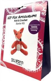 img 1 attached to DARN GOOD YARN: Fox Stuffed Animal Knitting & Crochet Kit – DIY Amigurumi Craft Kit with Yarn, Hook, and Needles – Perfect Gift