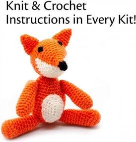 img 2 attached to DARN GOOD YARN: Fox Stuffed Animal Knitting & Crochet Kit – DIY Amigurumi Craft Kit with Yarn, Hook, and Needles – Perfect Gift
