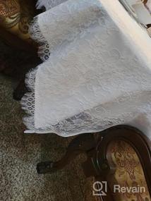 img 8 attached to 60X120 дюймов шампанское кружево скатерть накладка винтажное вышитое кружево для внутреннего и наружного украшения свадебной вечеринки