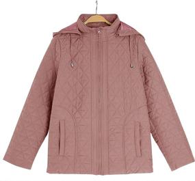 img 1 attached to Teurkia Womens Quilted Lightweight Zipper Women's Clothing ~ Coats, Jackets & Vests