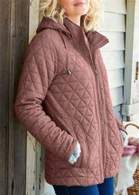 img 3 attached to Teurkia Womens Quilted Lightweight Zipper Women's Clothing ~ Coats, Jackets & Vests