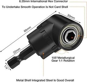 img 2 attached to 105°Right Adapter Attachment Impact Socket