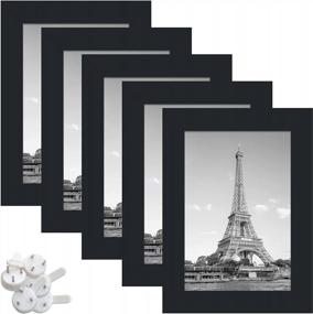img 4 attached to Create Stunning Photo Collages With Upsimples High Definition Glass Picture Frames - 5 Pack, White