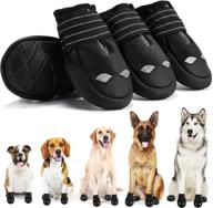 🐾 jzxoiva waterproof dog boots: protective paw shoes for medium to large dogs - hot pavement & outdoor activities логотип
