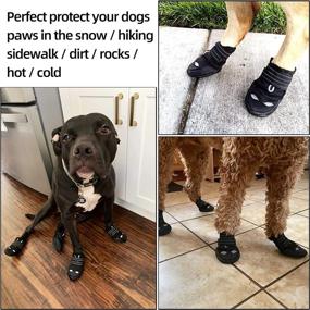 img 2 attached to 🐾 JZXOIVA Waterproof Dog Boots: Protective Paw Shoes for Medium to Large Dogs - Hot Pavement & Outdoor Activities