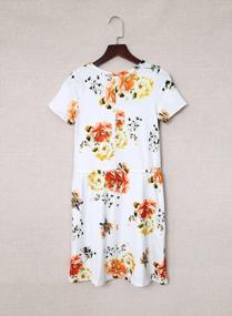 img 1 attached to GOSOPIN Girls Summer Short Sleeve Floral T-Shirt Dress Crewneck Casual Boho A-Line Soft Cute Outfits Skirt Playwear Dresses
