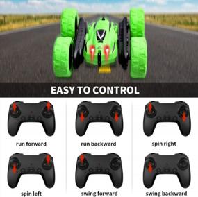 img 1 attached to Double-Sided Stunt RC Car For Kids - CPSYUB Fast Off-Road RC Toy Car With Remote Control