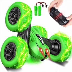 img 4 attached to Double-Sided Stunt RC Car For Kids - CPSYUB Fast Off-Road RC Toy Car With Remote Control