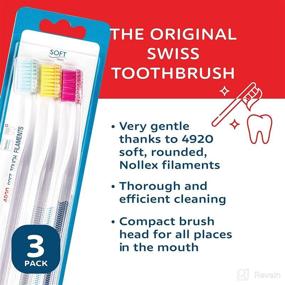 img 2 attached to 🦷 Gentle Cleaning Ergonomic Oral Care Toothbrush from Switzerland