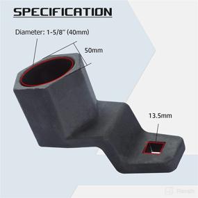 img 3 attached to DASBET 50mm Hex Crankshaft Crank Damper Pulley Holding Wrench Socket Tool for Honda Acura: Efficient and Compatible