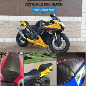 img 3 attached to UltraSupplier Motocycle Parts Carbon Pattern Rear Solo Seat Cowl Cover For GSXR GSX-R GSX R 600 750 GSXR600 GSXR750 2011 2012 2013 2014 2015 2016 2017 2018 2019 2020 2021 Parts 11-21(Gloss Black)