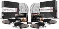 🔥 power stop crk5828 coated brake rotor & ceramic brake pads - front & rear: the ultimate braking solution логотип