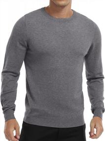 img 3 attached to Stay Stylish And Cozy With MLANM'S Men'S Slim Fit Knitted Crew-Neck Sweater