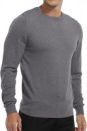 stay stylish and cozy with mlanm's men's slim fit knitted crew-neck sweater logo