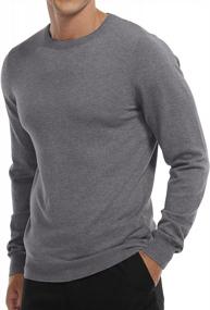 img 2 attached to Stay Stylish And Cozy With MLANM'S Men'S Slim Fit Knitted Crew-Neck Sweater