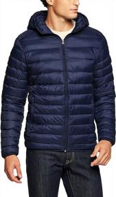 img 4 attached to Water-Resistant Winter Jacket For Men: TSLA Lightweight Packable Puffer With Stylish Accents