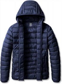 img 1 attached to Water-Resistant Winter Jacket For Men: TSLA Lightweight Packable Puffer With Stylish Accents