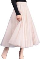 feoya womens elastic flowing length women's clothing via skirts логотип