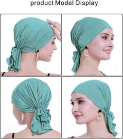 img 3 attached to Osvyo Bamboo Chemo Headscarf Women Hair Care : Hair Accessories