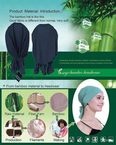 img 1 attached to Osvyo Bamboo Chemo Headscarf Women Hair Care : Hair Accessories