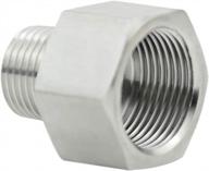 beduan stainless steel garden hose adapter: connect 3/4" ght female to 3/4" npt male for perfect fittings logo