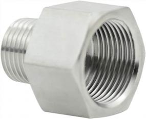 img 4 attached to Beduan Stainless Steel Garden Hose Adapter: Connect 3/4" GHT Female To 3/4" NPT Male For Perfect Fittings