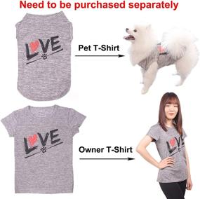 img 1 attached to LKEX T Shirt，Soft Breathable Costumes Outfits，Love Dogs