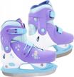 youth size 8-11 disney frozen 2 purple hedstrom adjustable ice skates - 40-80001wc logo