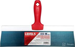 img 4 attached to 🔷 LEVEL5 Pro-Grade 14-Inch Blue Steel Taping Knife - 5-118: Highly Efficient Tool for Professional Finish