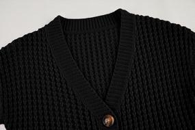 img 2 attached to Cute And Cozy: Imily Bela Girls' Knit Cardigans With Pockets For Comfortable Winter Style