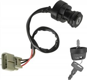 img 2 attached to Caltric Ignition Key Switch Compatible With Yamaha Grizzly 660 YFM660 2002-2008 ATV