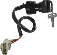caltric ignition key switch compatible with yamaha grizzly 660 yfm660 2002-2008 atv logo