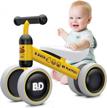 10-24 month toddler balance bike walker riding toys for 1 year old boys girls no pedal 4 wheels bicycle best first birthday gifts new year holiday logo
