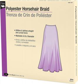 img 3 attached to Dritz 789R-1BTY Polyester Horsehair Braid, White, 1" X 50-Yards