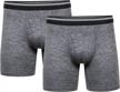 stay comfortable and active with gildan men's performance driftknit modern boxer briefs, 2-pack logo