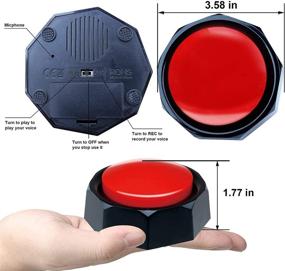 img 3 attached to 🐶 Train Your Dog with RIBOSY Set of 8, Recordable Dog Speech Training Buzzers - Voice Command Buttons (Battery Included)