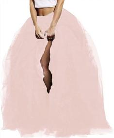 img 4 attached to Women'S Long Maxi Tulle Skirt - Perfect For Weddings, Special Occasions & Nights Out!