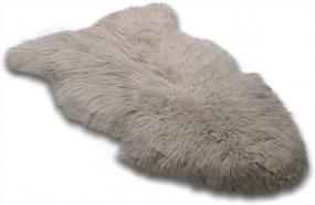 img 2 attached to Indulge In Ultimate Comfort With WaySoft Genuine New Zealand Sheepskin Rug: Perfect For Living Room, Bedroom, Chair And Motorcycle Seat Cover