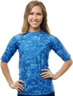 aqua design rashguard shirts sleeve women's clothing ~ swimsuits & cover ups logo