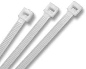 img 1 attached to 🔗 UbiGear 1000-PACK 6-Inch White Network Cable Cord Wire Tie Ties Strap 30lb Zip Nylon