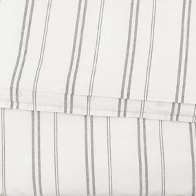 img 2 attached to King Size White And Grey Stripe Rivet Maxwell Washed пододеяльник набор - бренд Amazon