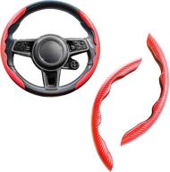 carbon fiber steering wheel cover interior accessories : steering wheels & accessories logo