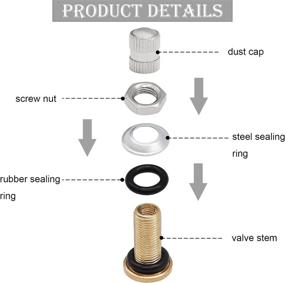 img 2 attached to 🔑 6-Piece Gas Can Vent Caps for Faster Flow – Includes Drill, Wire, Wrench, Warning Stickers – Suitable for Gasoline, Fuel, and Water Cans (Silver)